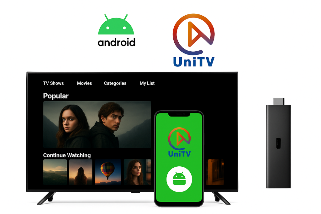 UniTV APK em Smart TV e TV Stick – instalação e download.